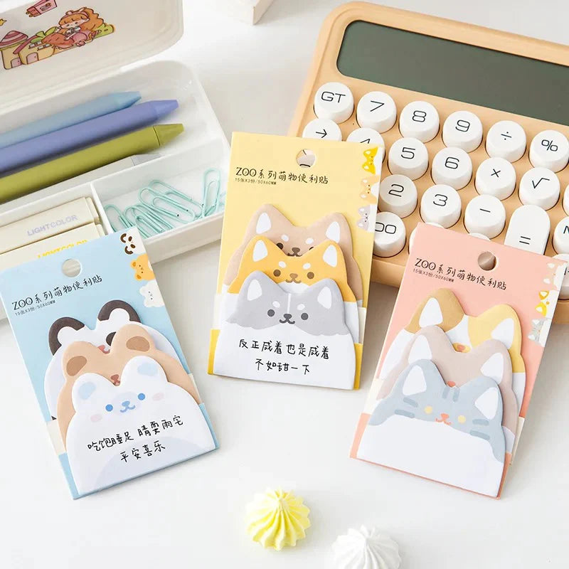 Cute Animal Sticky Notes