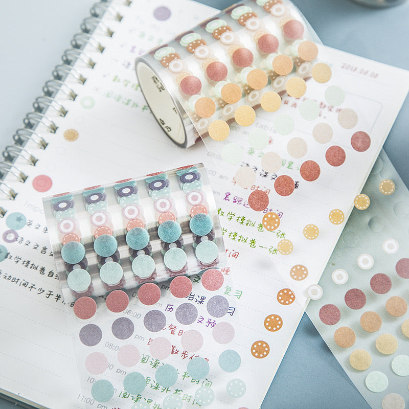 Journaling Dot Stickers Washi Tape Roll