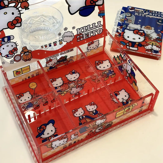 Pre - Order Hello Kitty DIY Acrylic Grid Organiser