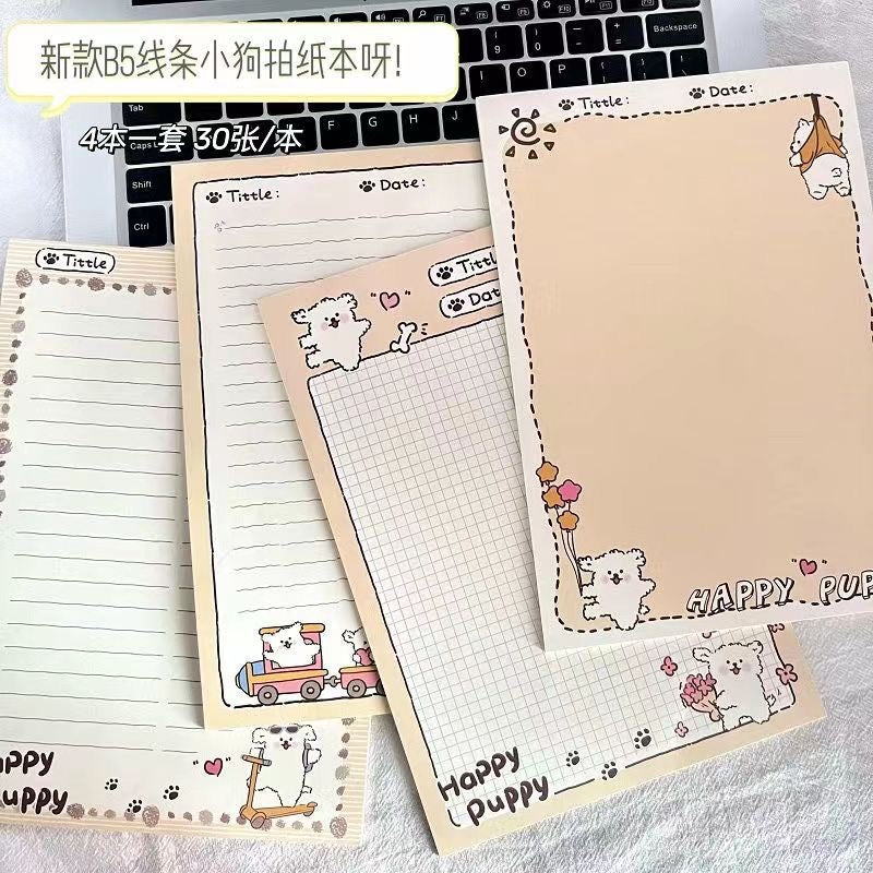 Happy Puppy Memo Sheets Notepad