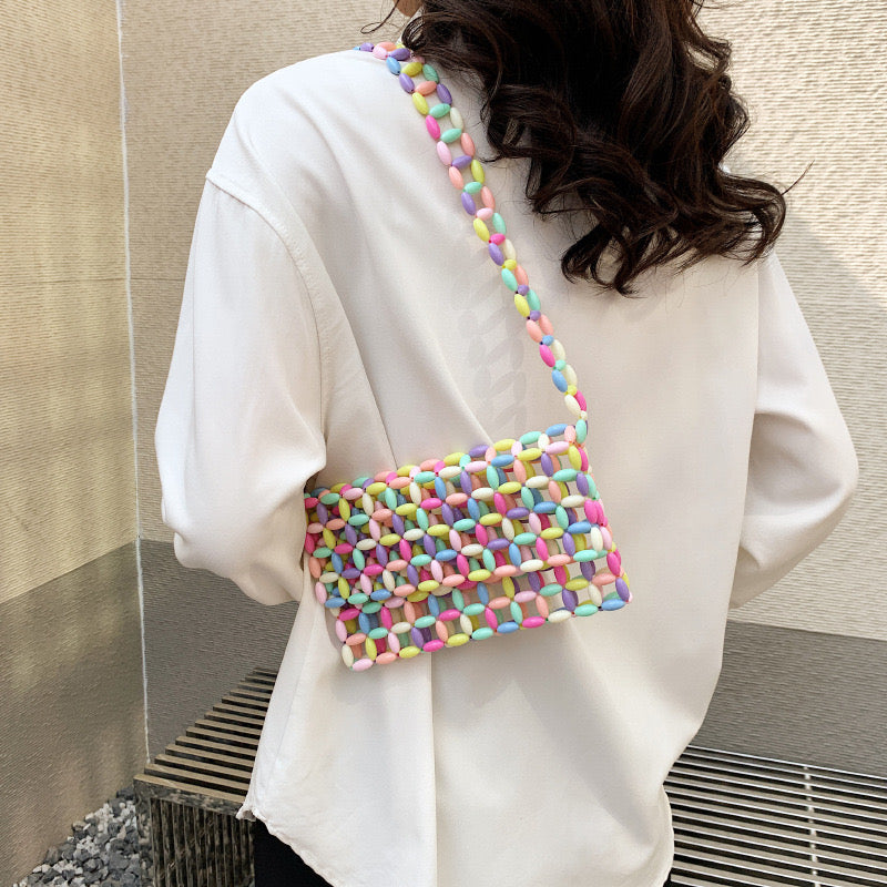 Beaded Chic Shoulder Bag