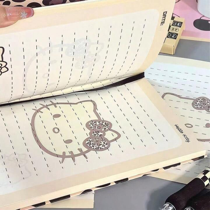 Hello Kitty Leopard Print A5 Notebook / Diary / Journal