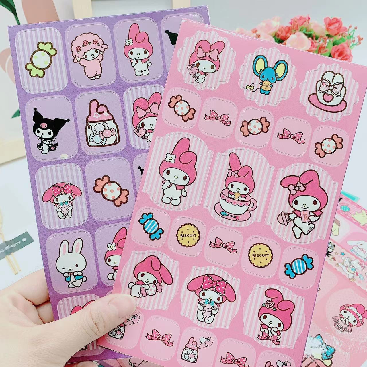 12 Sanrio Sticker Sheets Set