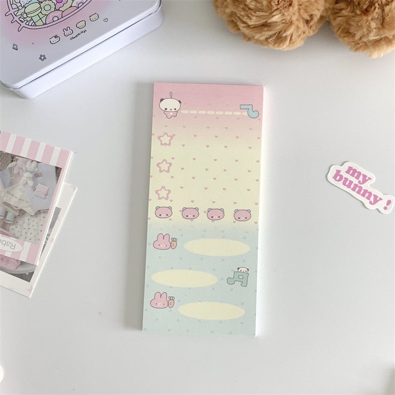 Kawaii Long Memo Pads