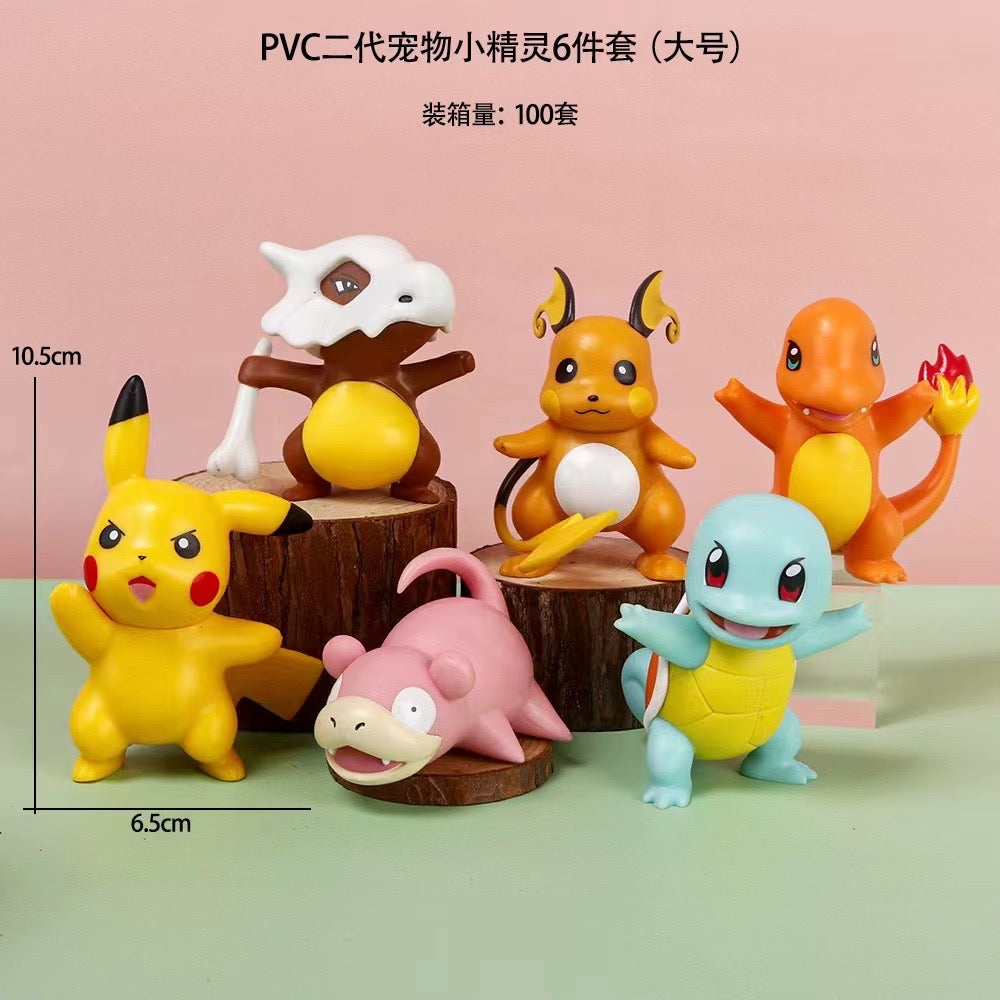 Set of 6 Pokemon Figurines