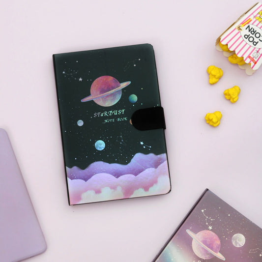 Stars and Twinkle Stardust A5 Holographic Magnetic Diary / Journal