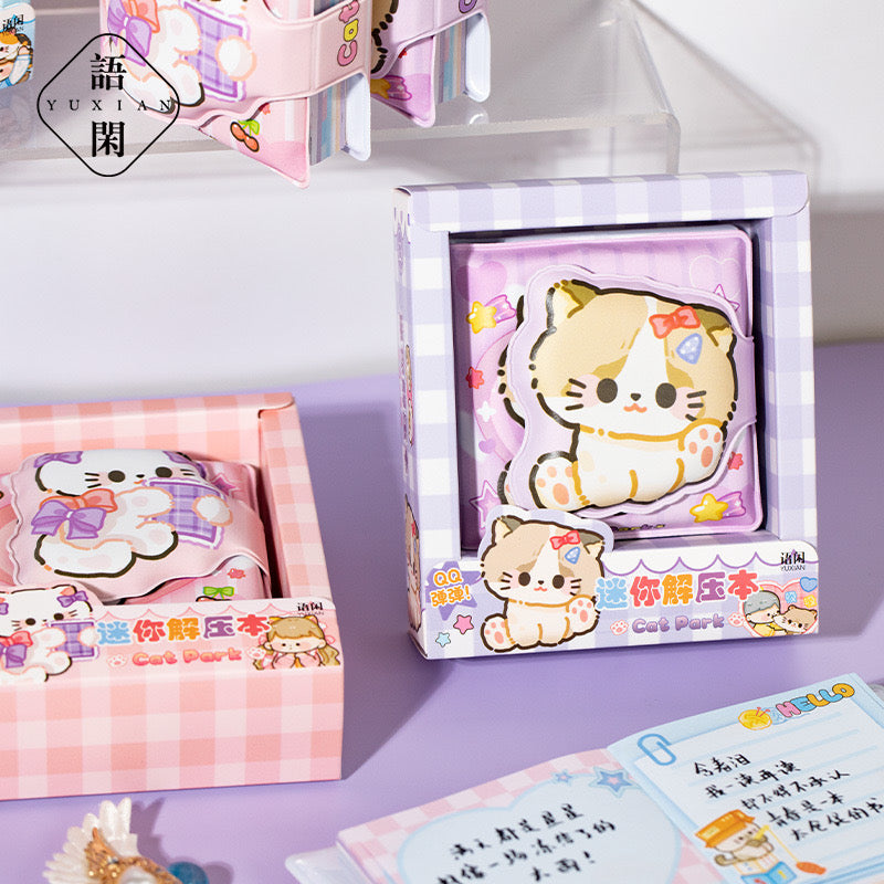 Colorful Meow Cat Pocket Diary / Notebook / Journal