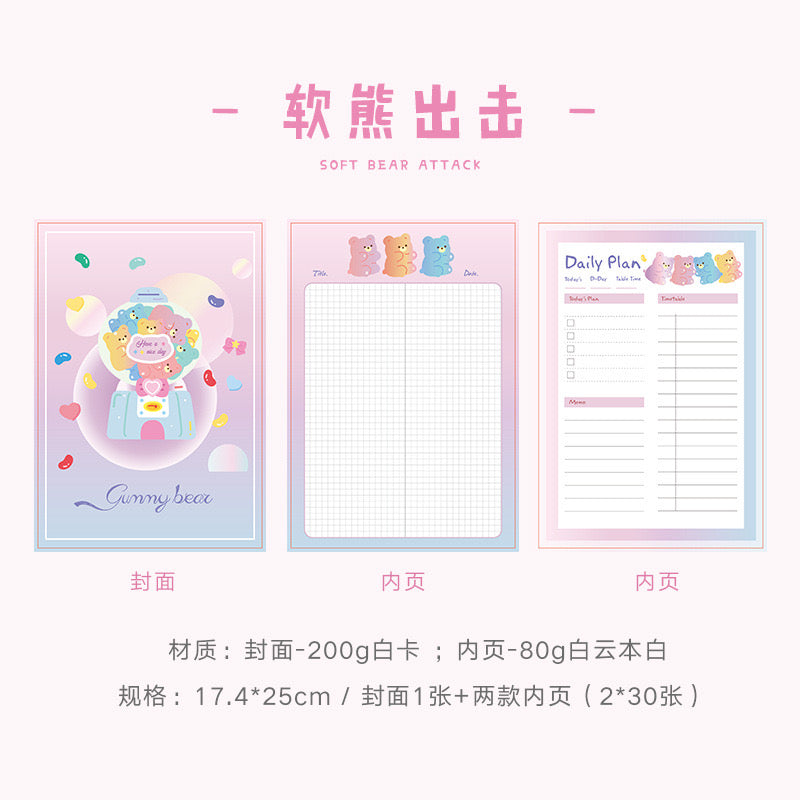 Kawaii Jumbo Notepad / Planner