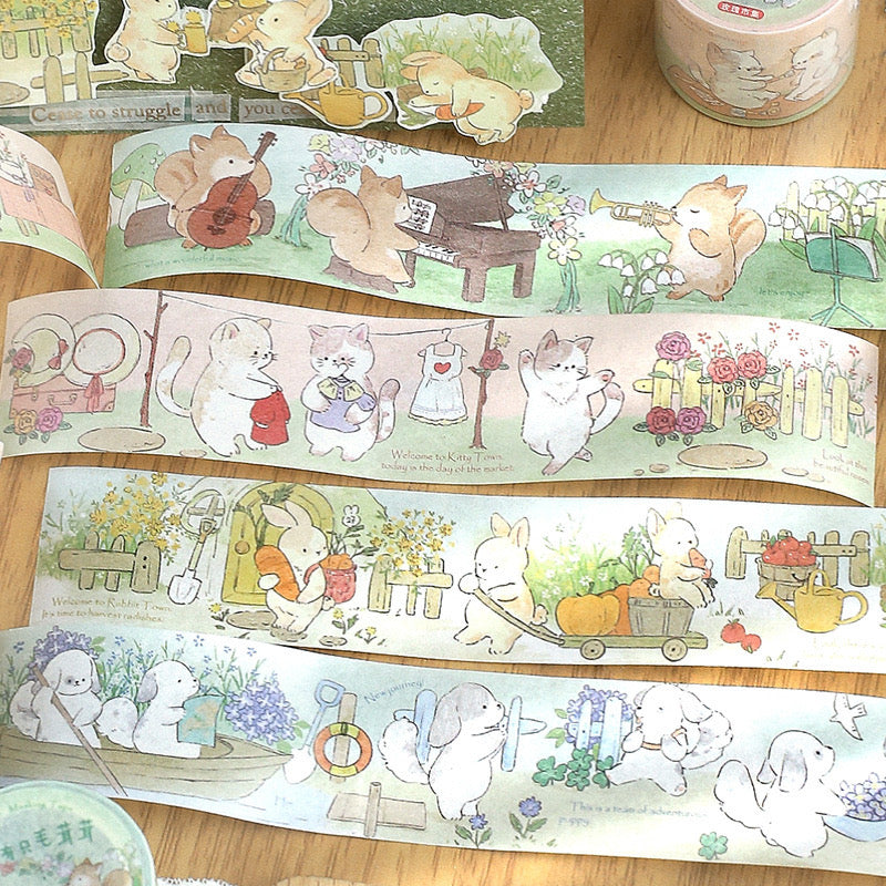 Easter Bunny Washi Tape Sticker Roll