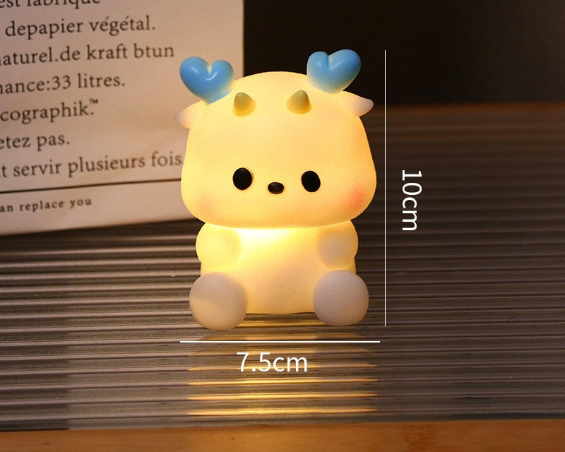 Cute Kawaii Moon Panda Cow Affordable Battery Lamp / Night Light