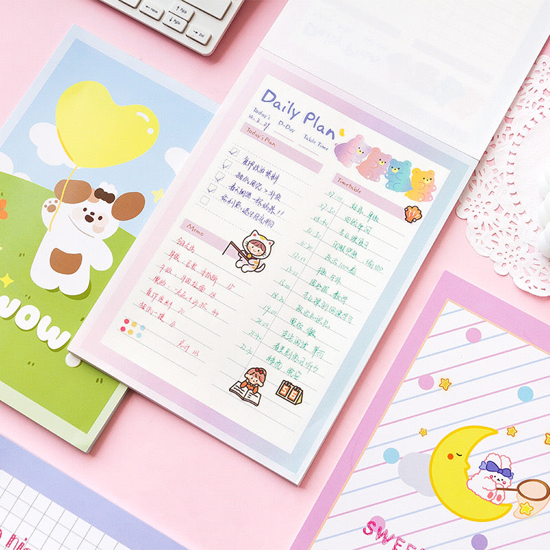 Kawaii Jumbo Notepad / Planner