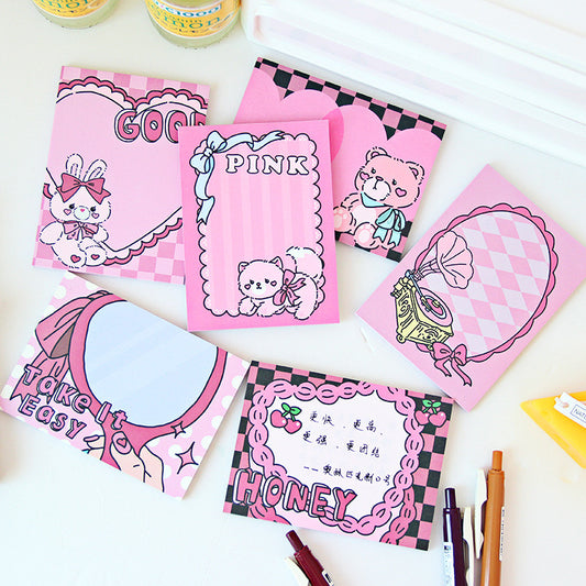 Pink Theme Memo Pads