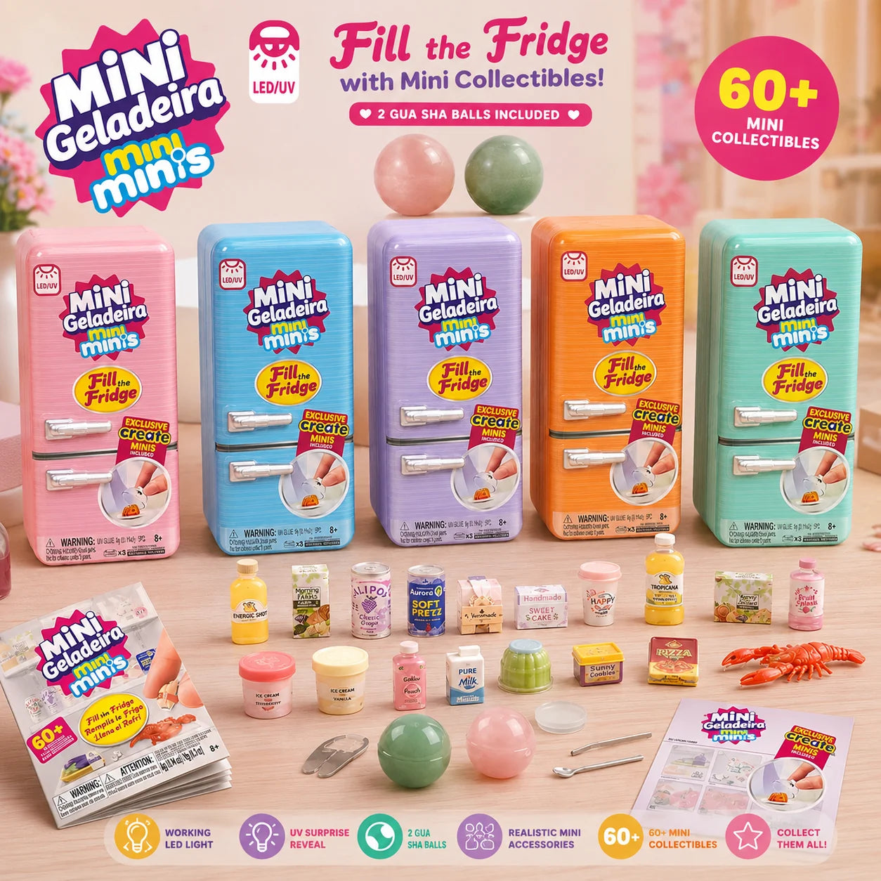 Miniature Viral Fill The Fridge Playset + 2 INT Capsules