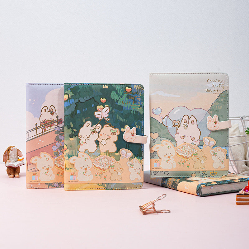 A5 Kawaii Rabbit Bunny Spring Outing Journal / Notebook / Diary