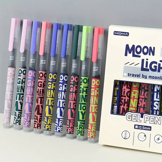 Quirky Moonlight / Moon Light 9 Pens Set