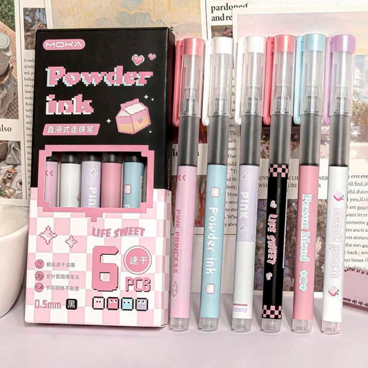 Moka Powder Ink Quirky Pens Set