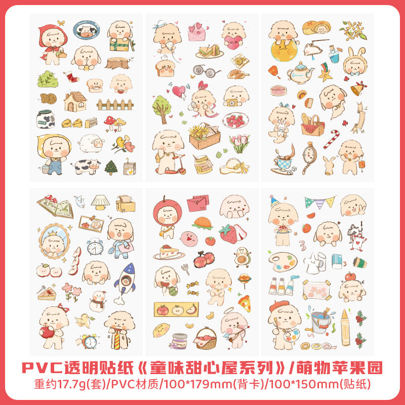 6 Sheets Kawaii Sticker Sheets