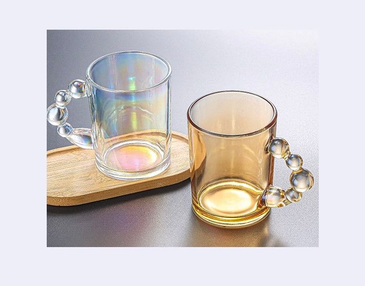 Minimal Premium Holographic Glass Mugs / Cups