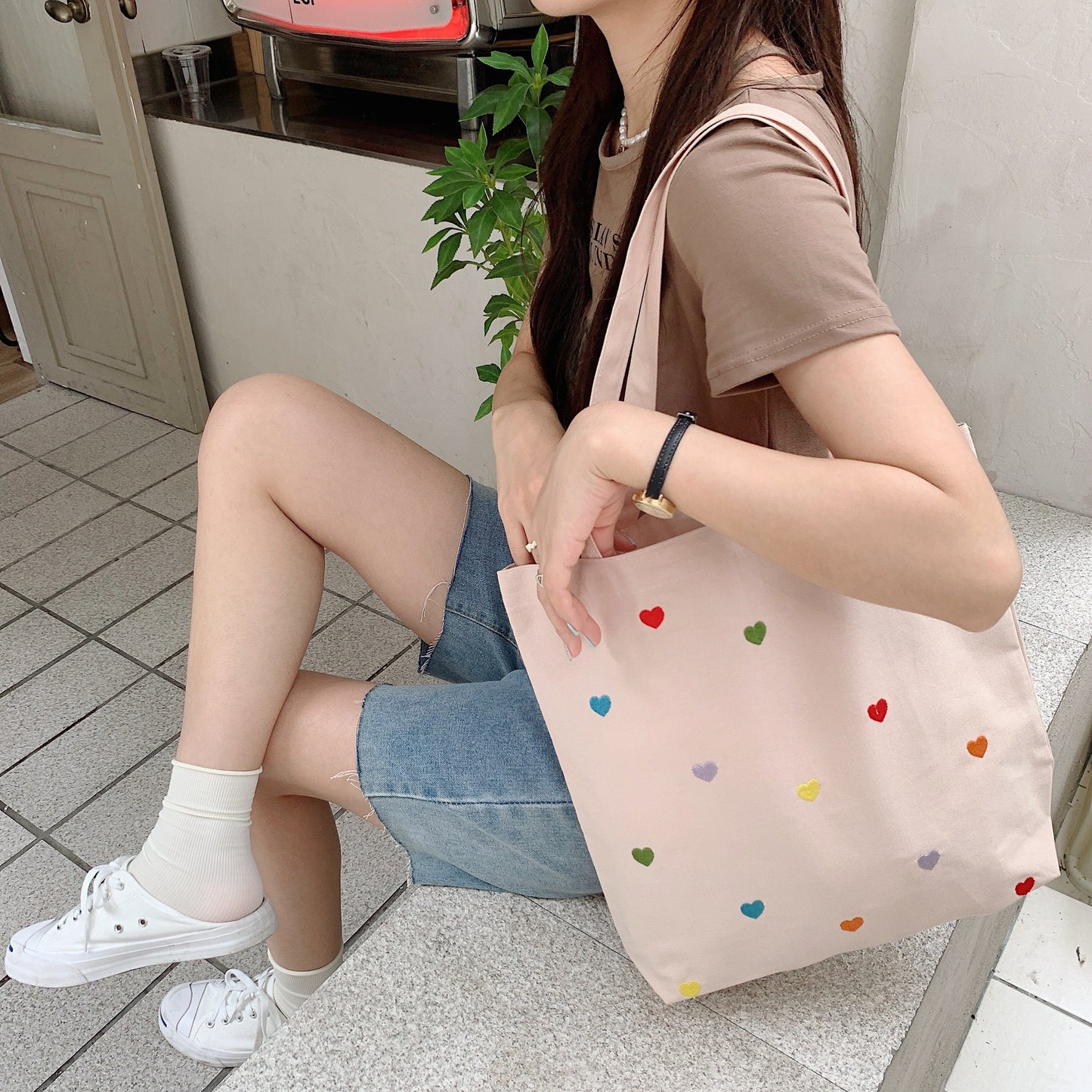 Candy Hearts Tote Bag
