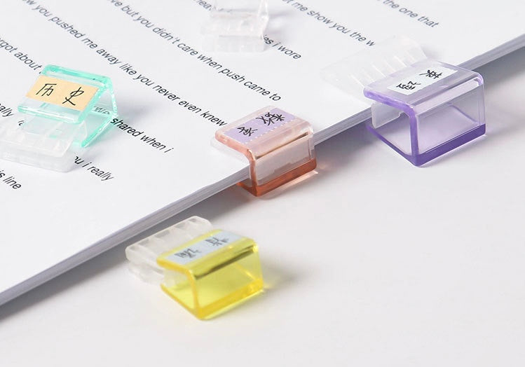 Set of 3 Transparent Minimal Paper Clips