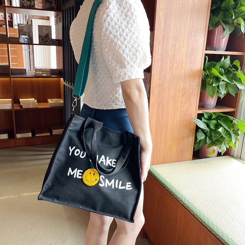 You Make Me Smile Tote Sling Bag – The Curated Store India