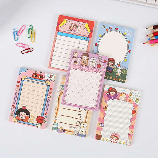 Kawaii Girl And Friends Memopad