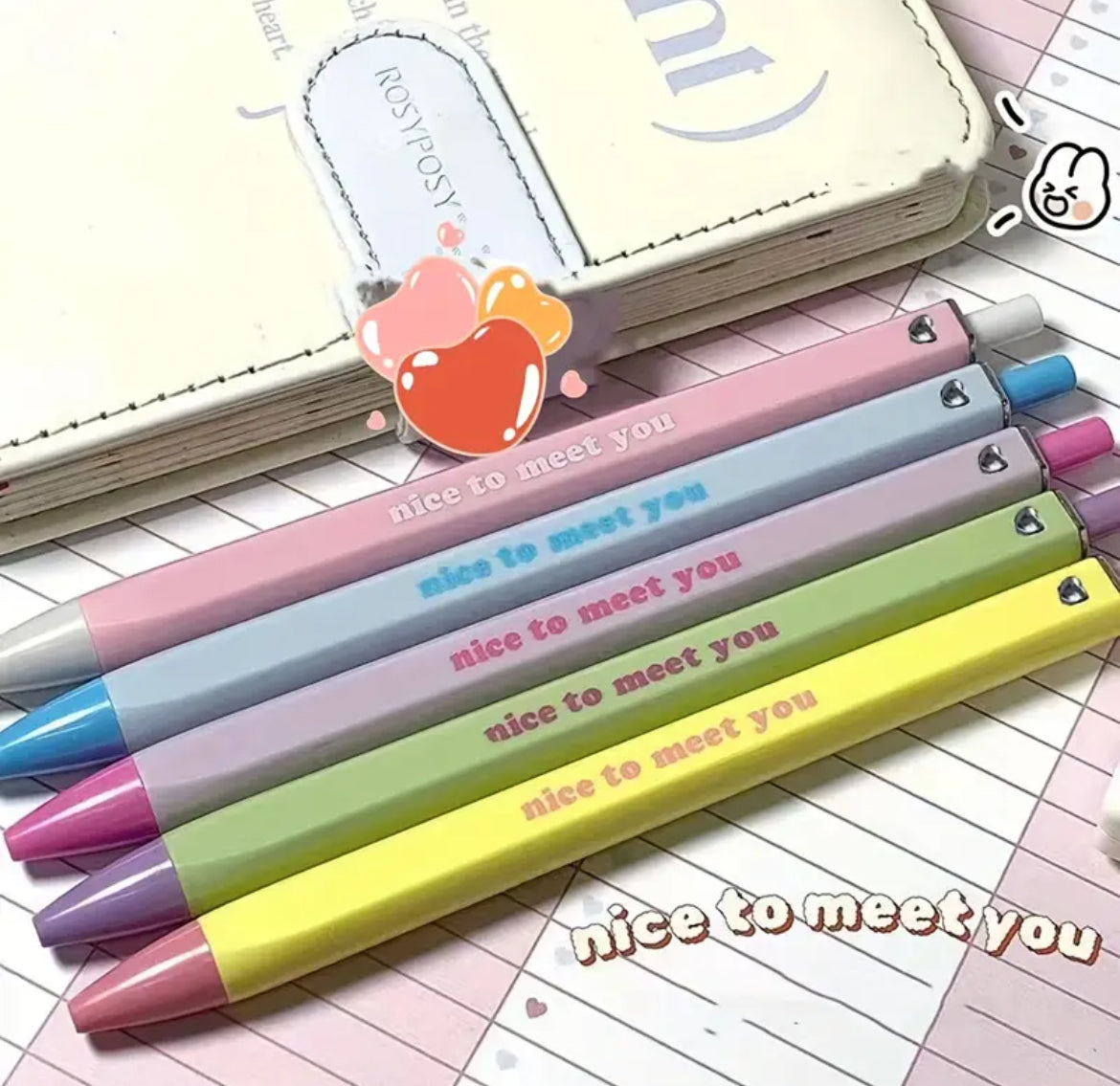 Nice To Meet You Retractable Pens