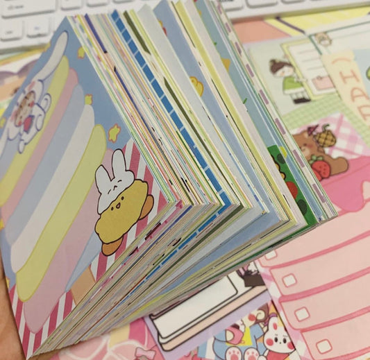 100 Kawaii Non Repeating Memo Sheets