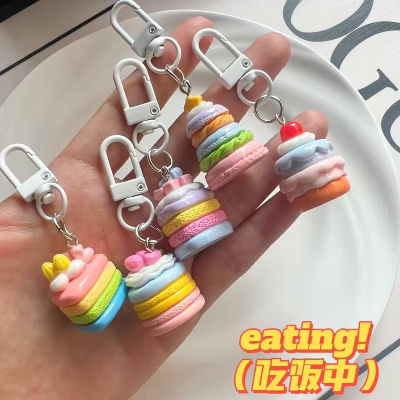 Rainbow Cake Keychains / Keycharms