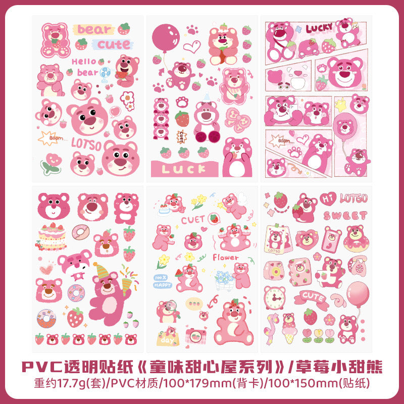 6 Sheets Kawaii Sticker Sheets