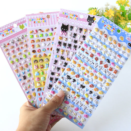 Kawaii Puffy Stickers Sheet