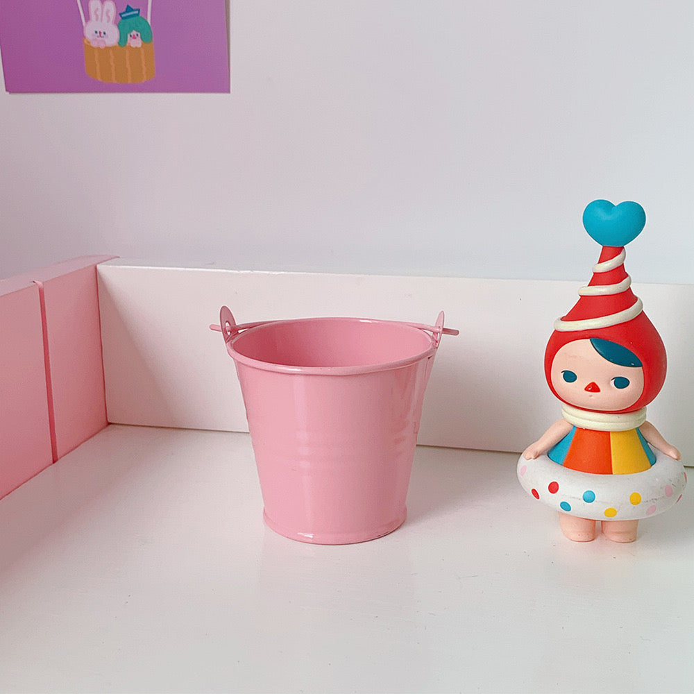 Mini Pastel Pink Bucket Organiser