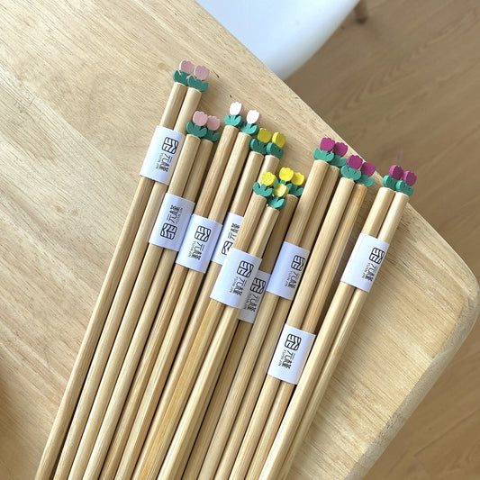 Handcrafted Wooden Chinese Tulip Chopsticks