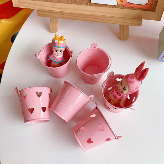 Mini Pastel Pink Bucket Organiser