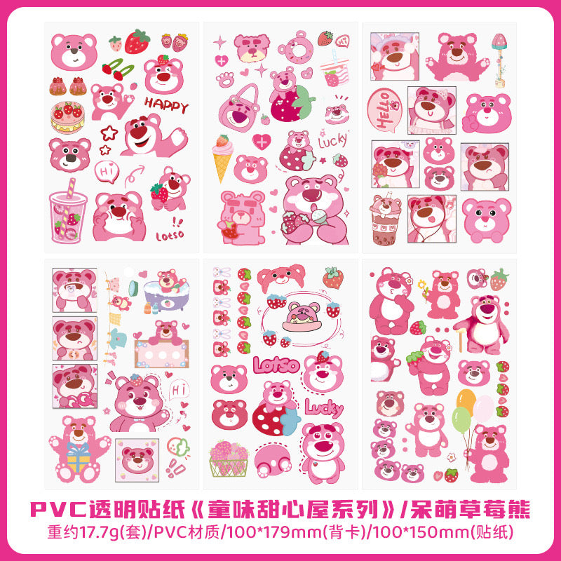 6 Sheets Kawaii Sticker Sheets