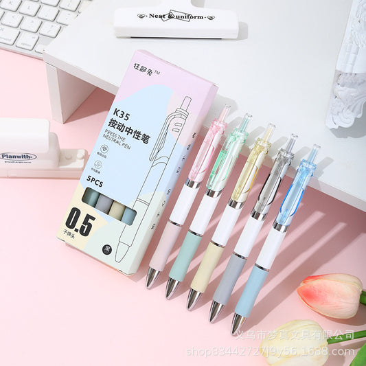 Pastel Minimal 5 Pens Set