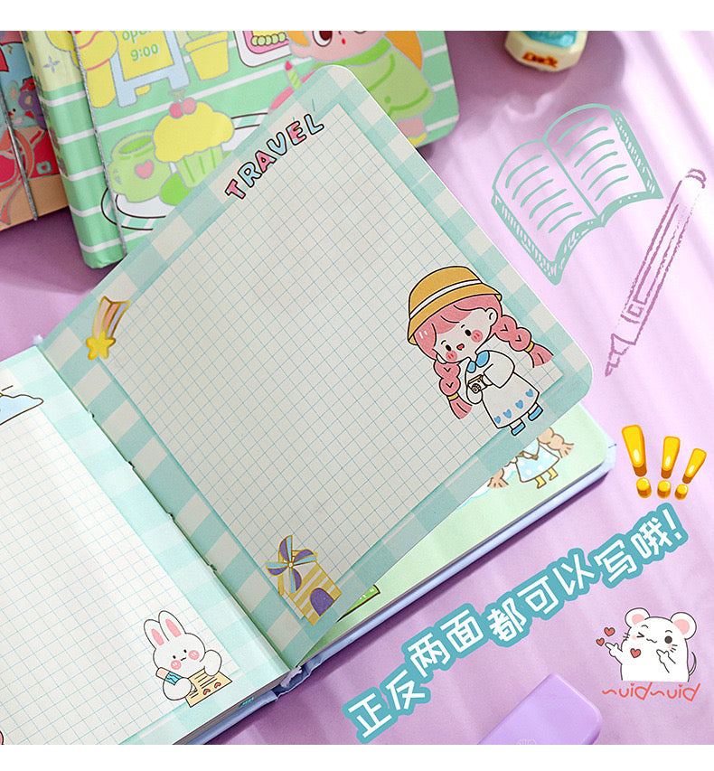 Moka Kawaii Girl Journal / Notebook / Diary