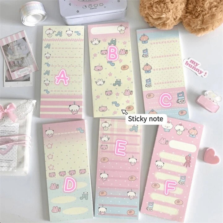 Kawaii Long Memo Pads