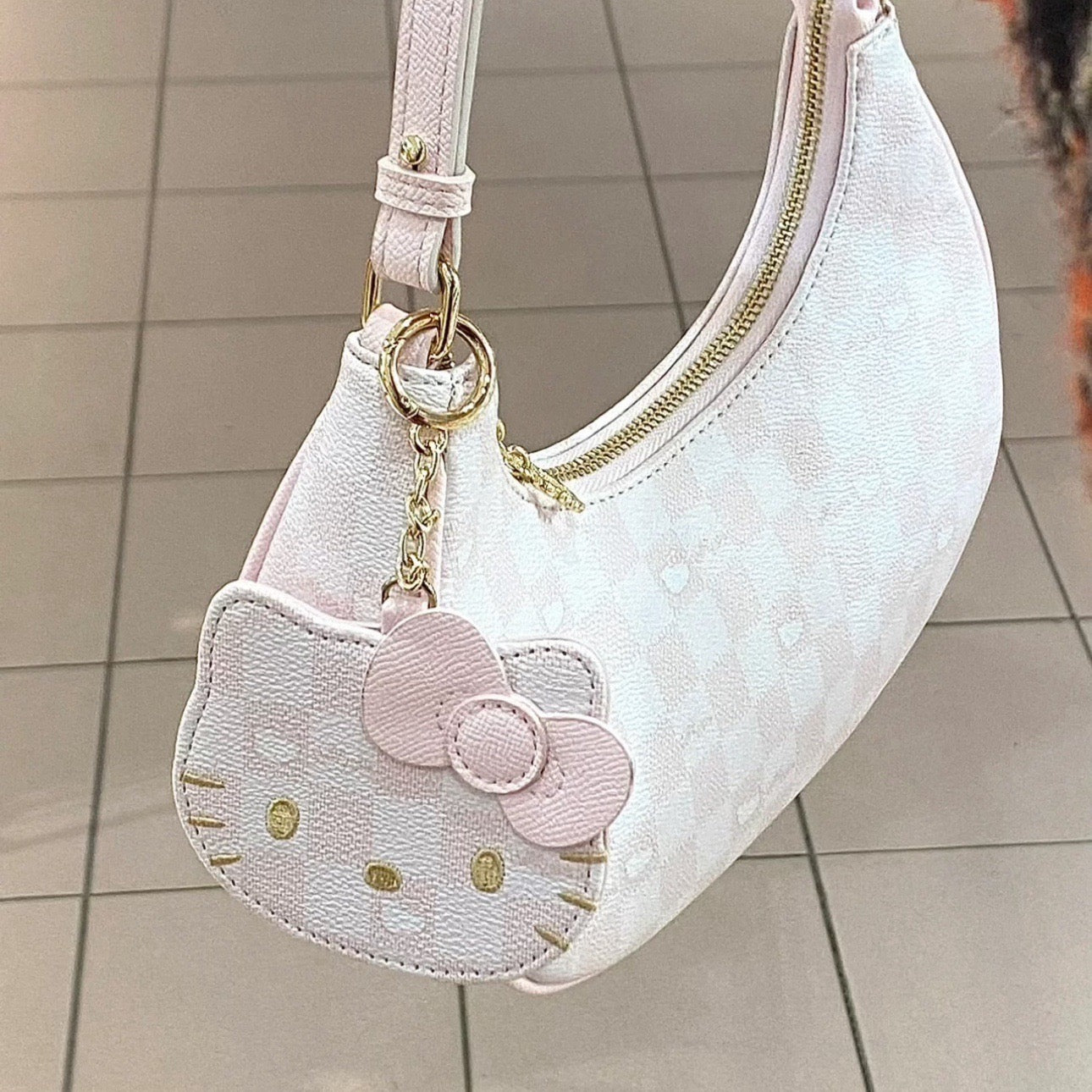 Hello Kitty Pastel Pink Baguette Bag