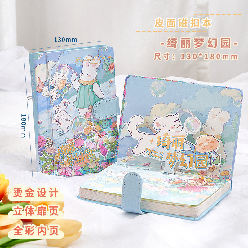 Kawaii Premium 3D Journal / Diary / Notebook