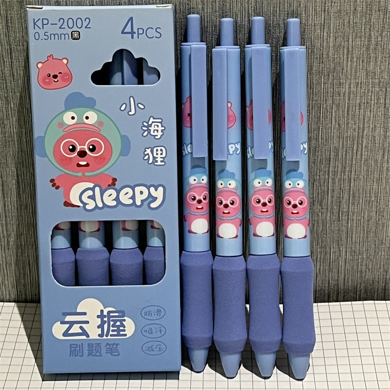 Kawaii Puffy Doodle 4 Pens Set