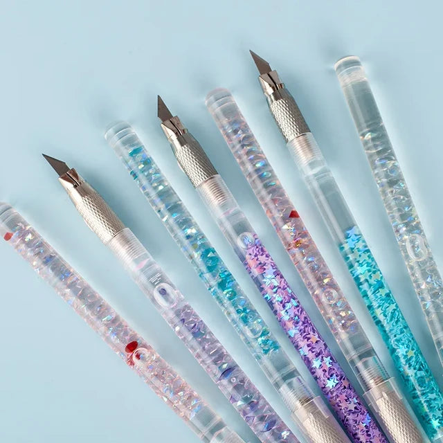 Rhinestone Shimmer Paper Knife Journaling Supplies