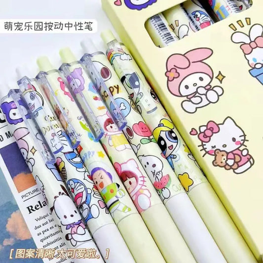 Kawaii Pens Super Cute Student Stationery Cartoon Pochacco / Doraemon / Snoopy / Powerpuff Girls / Sanrio Pens
