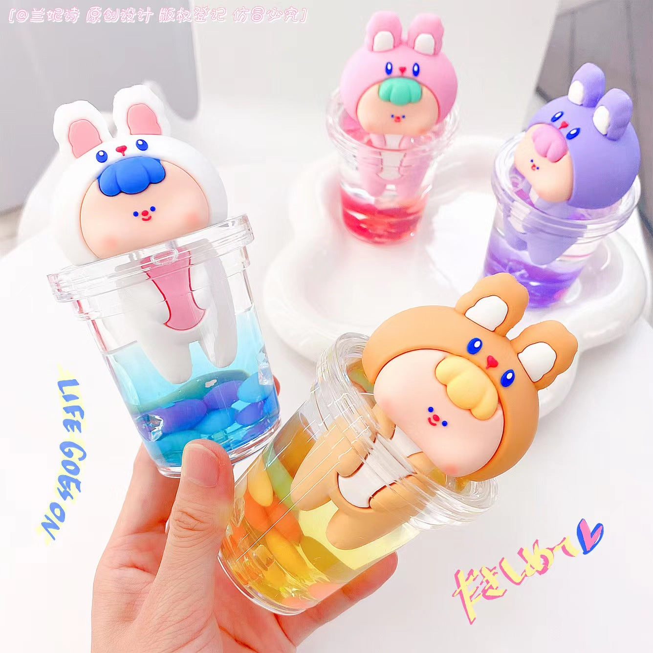 Kawaii Liquid Floating Showpiece