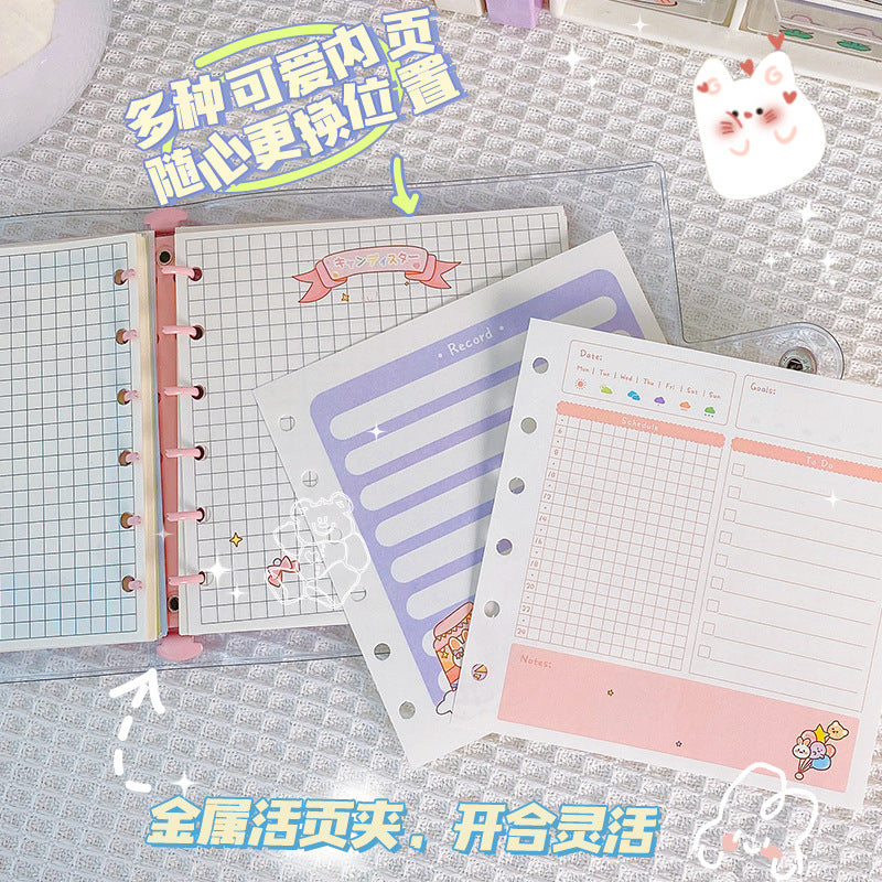 Kawaii 6-ring binder journal Kpop