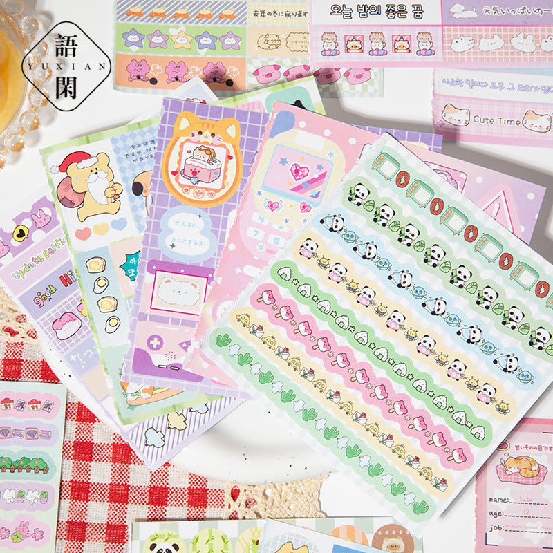 🍰 Chapsal Squad Sticker Book – Sweet, Squishy & 300+ Stickers of Cuteness! 🐰💖