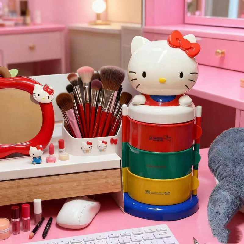 Hello Kitty 3 Layer Spin & Store Organizer 🐱✨