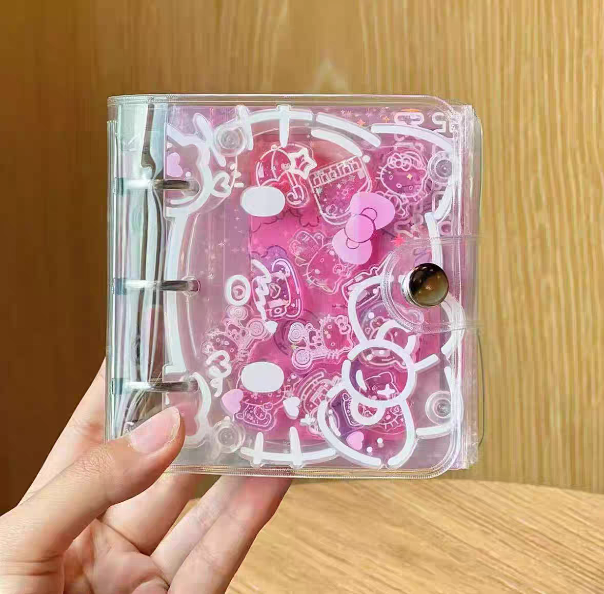 Hello Kitty 3 Ring Shaker Charms Photo Card Binder Sanrio