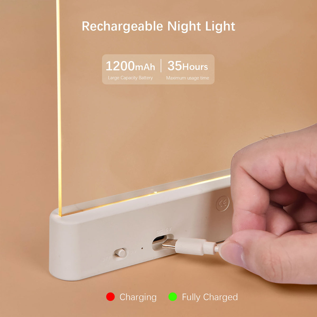 2-in-1 LED Book & Night Light | 3-Color Dimming + Timer, USB Rechargeable, Portable Eye-Care Lamp for Bed/Dorm/Travel