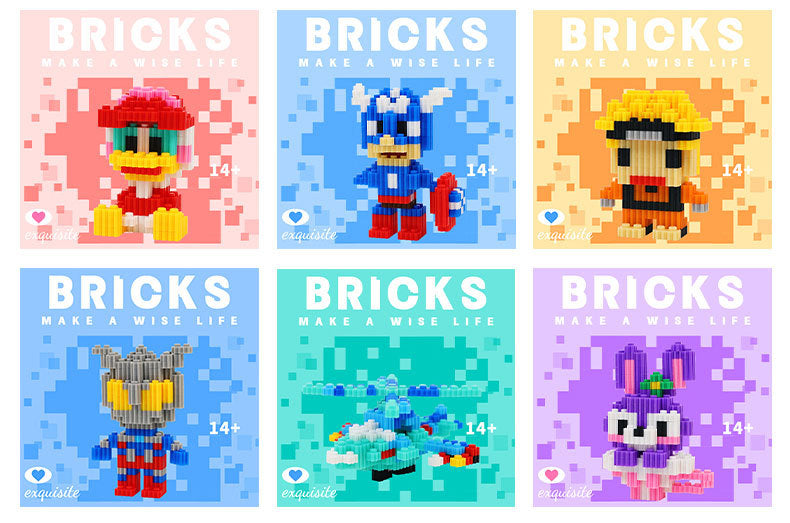 Budget Friendly Bricks Pixel Characters Building Blocks